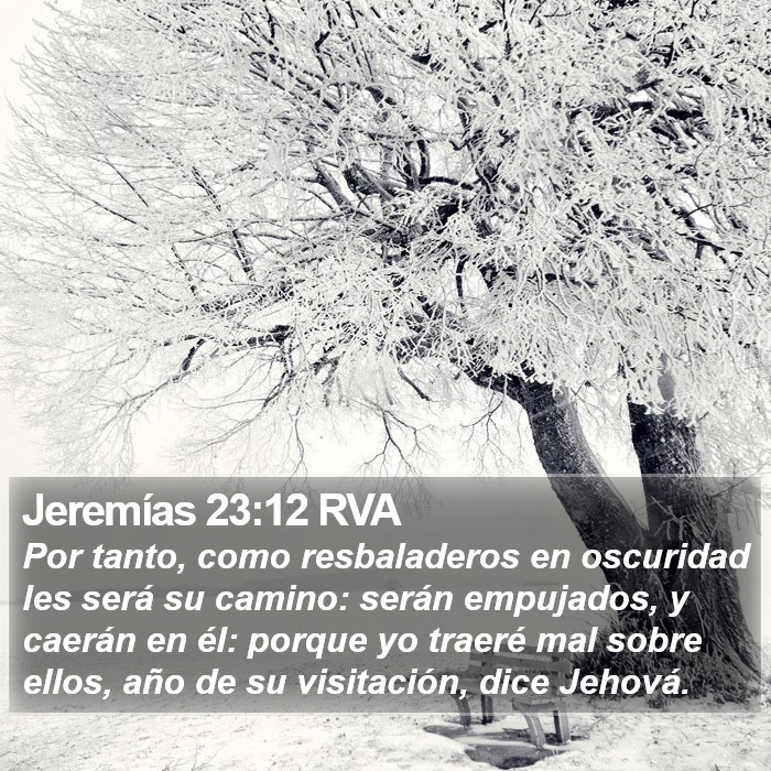 Jeremías 23:12 RVA Bible Study