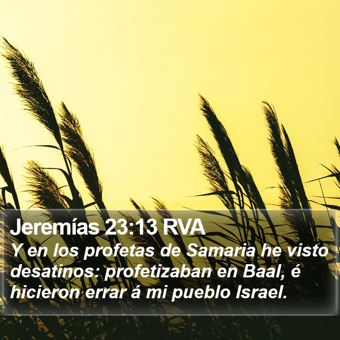 Jeremías 23:13 RVA Bible Study