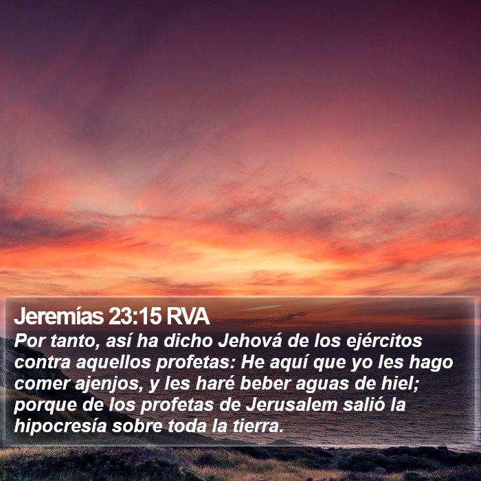 Jeremías 23:15 RVA Bible Study