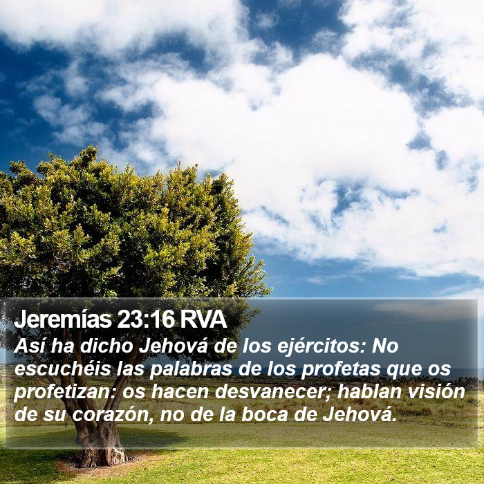 Jeremías 23:16 RVA Bible Study