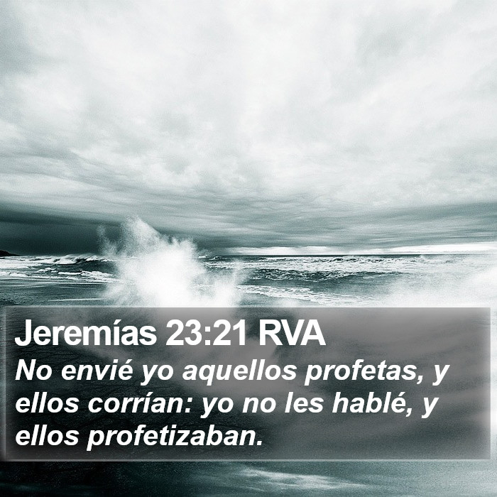 Jeremías 23:21 RVA Bible Study