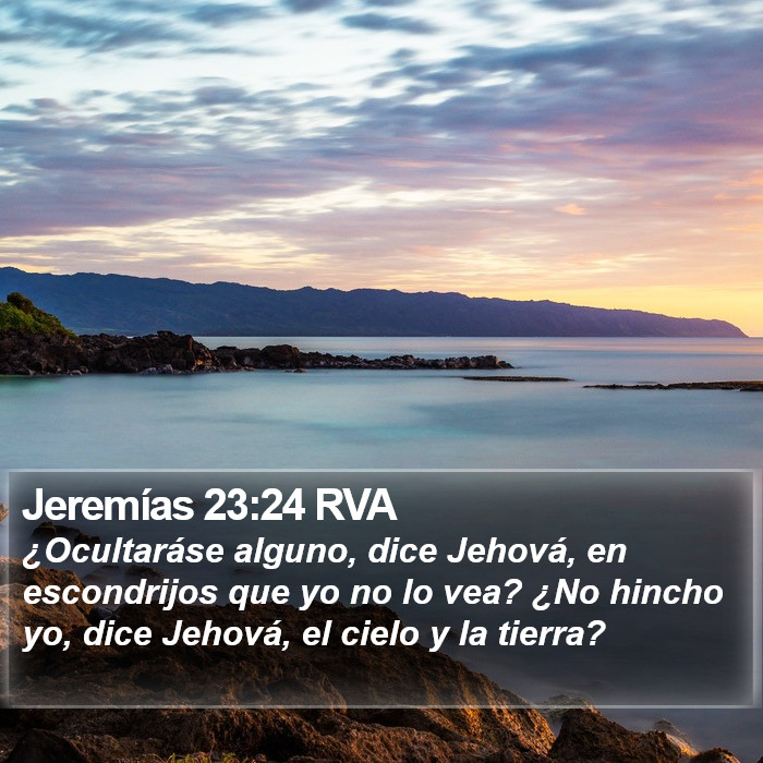 Jeremías 23:24 RVA Bible Study