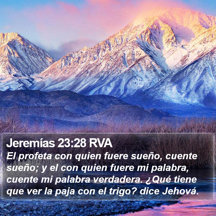 Jeremías 23:28 RVA Bible Study