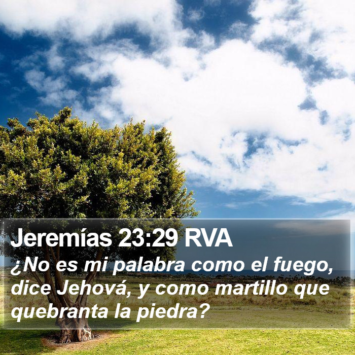 Jeremías 23:29 RVA Bible Study