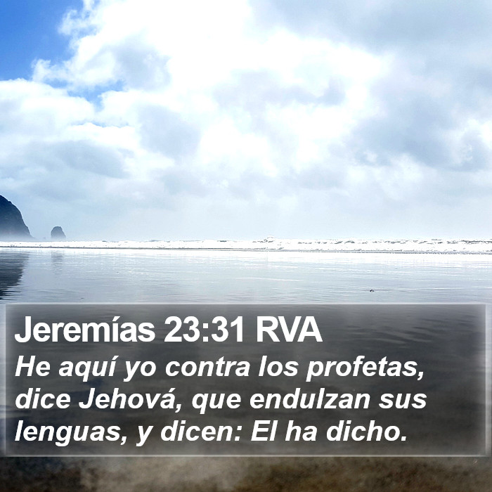 Jeremías 23:31 RVA Bible Study