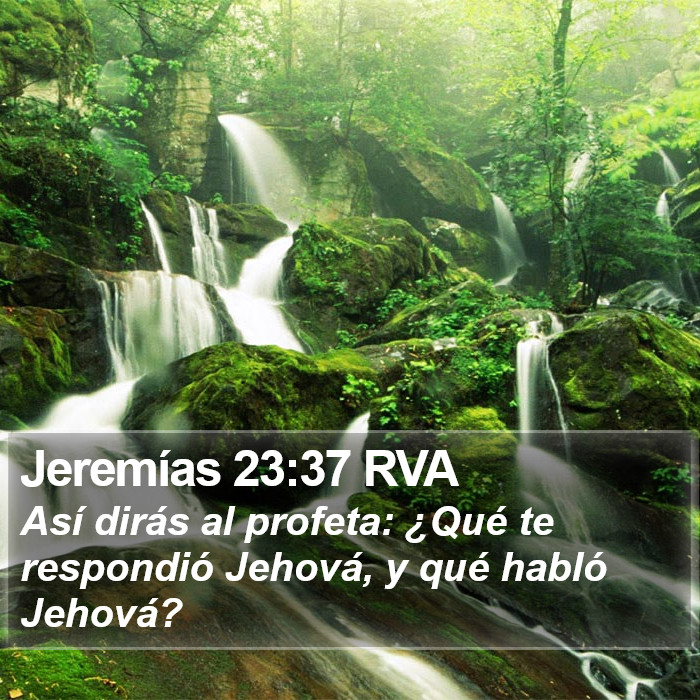 Jeremías 23:37 RVA Bible Study