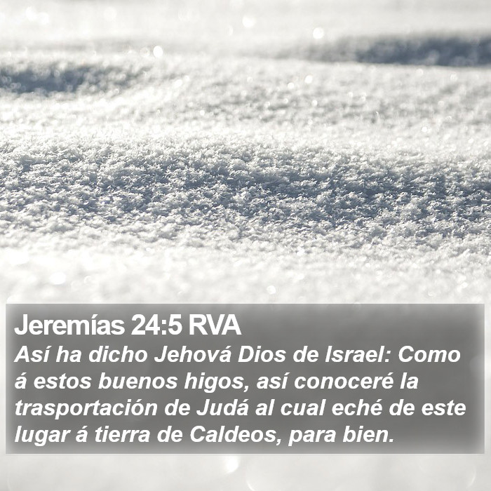 Jeremías 24:5 RVA Bible Study