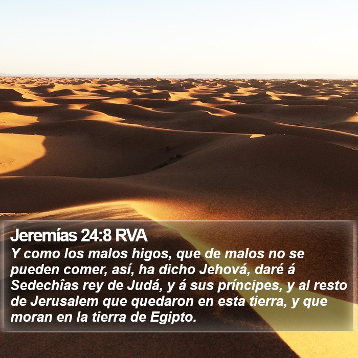 Jeremías 24:8 RVA Bible Study