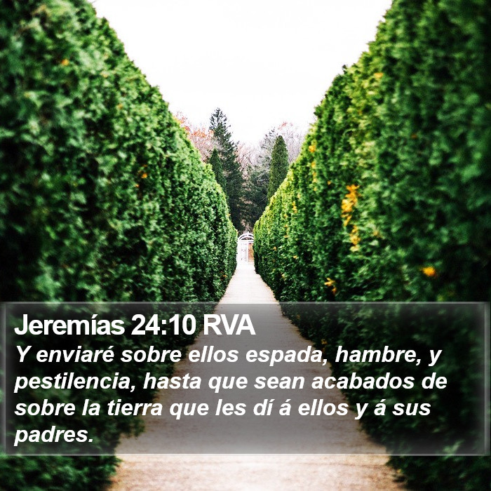 Jeremías 24:10 RVA Bible Study