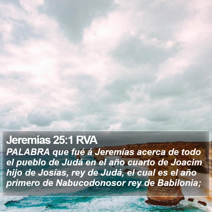 Jeremías 25:1 RVA Bible Study