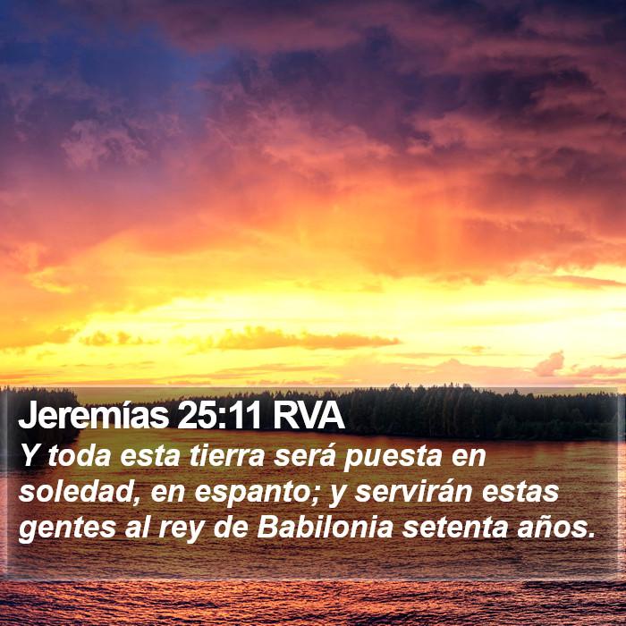 Jeremías 25:11 RVA Bible Study