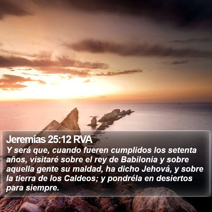 Jeremías 25:12 RVA Bible Study