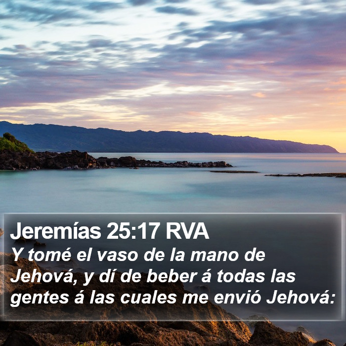 Jeremías 25:17 RVA Bible Study