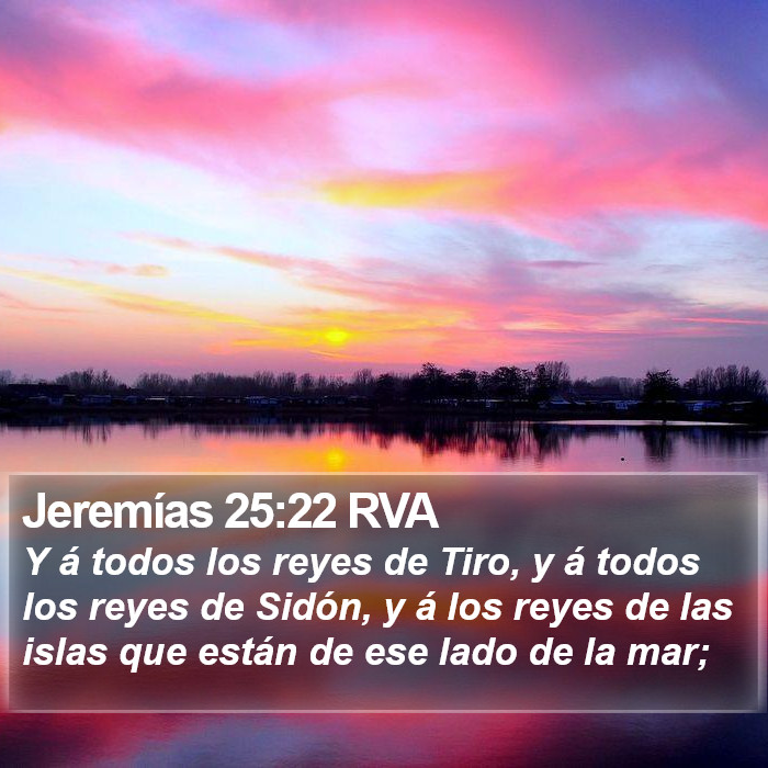 Jeremías 25:22 RVA Bible Study