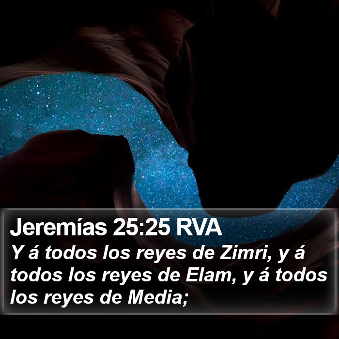 Jeremías 25:25 RVA Bible Study