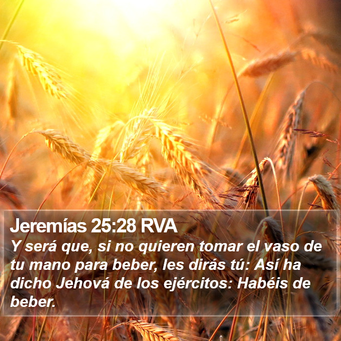 Jeremías 25:28 RVA Bible Study