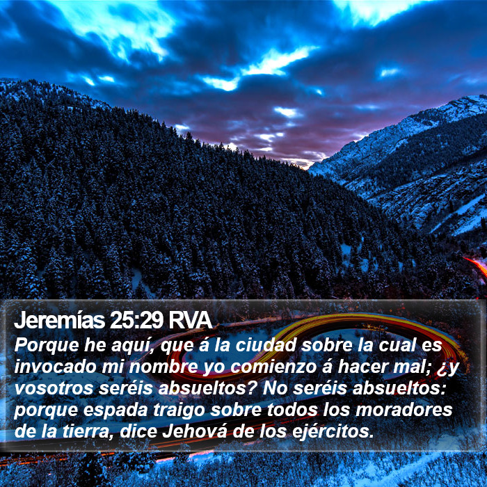 Jeremías 25:29 RVA Bible Study