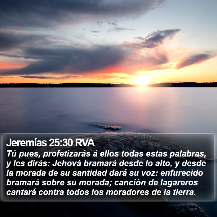 Jeremías 25:30 RVA Bible Study