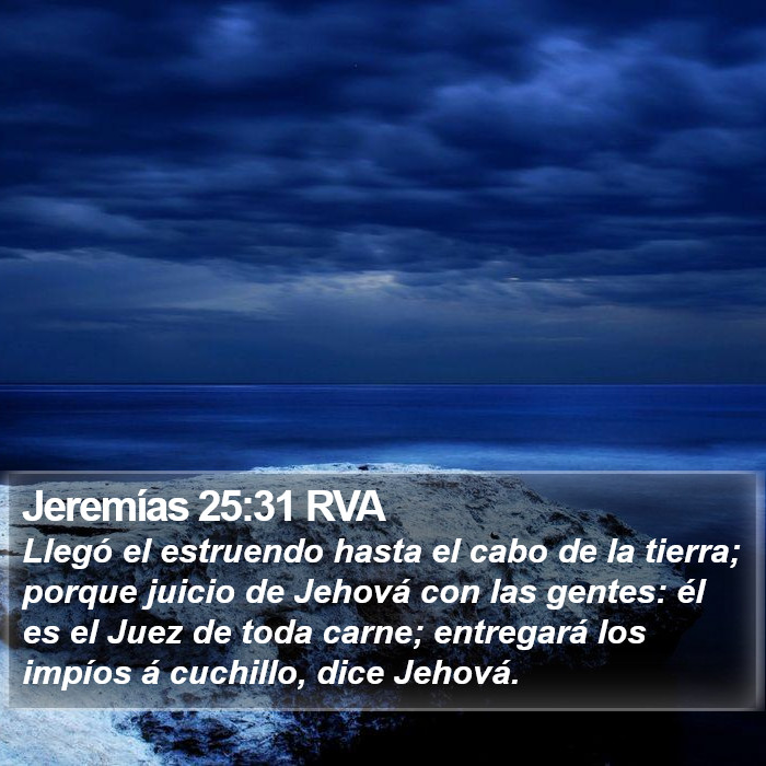 Jeremías 25:31 RVA Bible Study