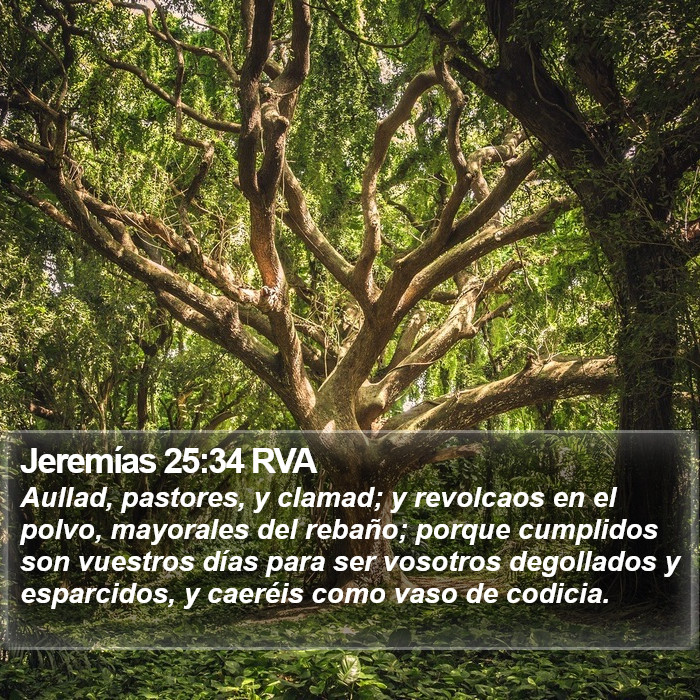 Jeremías 25:34 RVA Bible Study