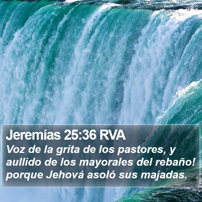 Jeremías 25:36 RVA Bible Study