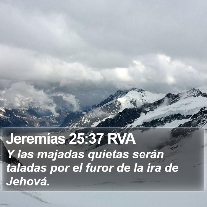 Jeremías 25:37 RVA Bible Study