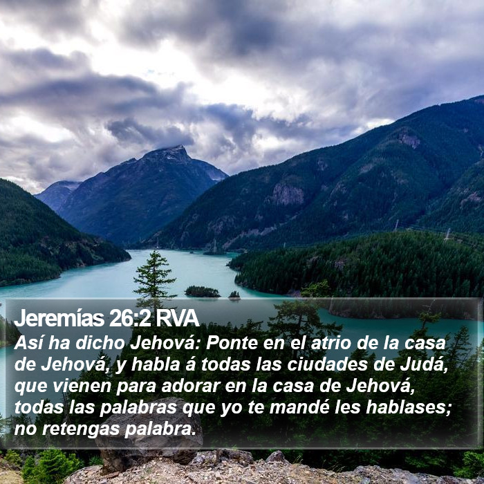 Jeremías 26:2 RVA Bible Study