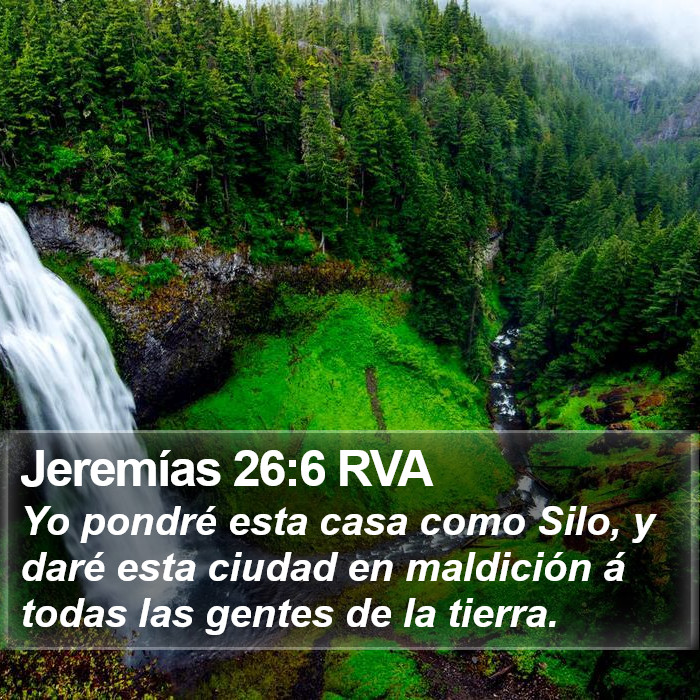 Jeremías 26:6 RVA Bible Study