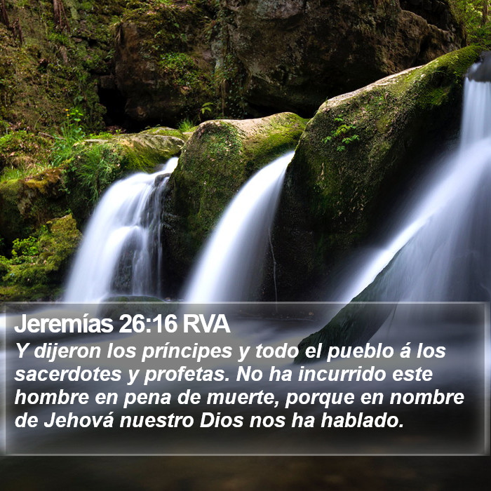 Jeremías 26:16 RVA Bible Study