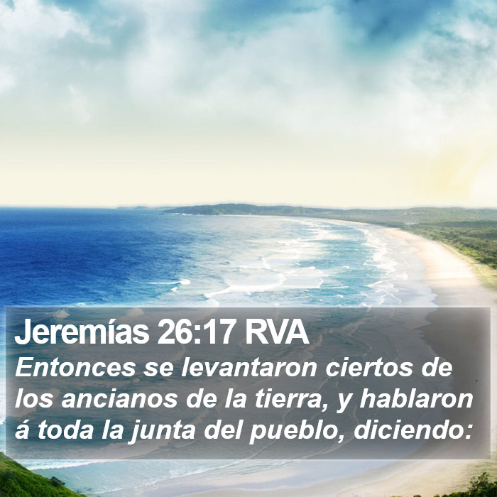 Jeremías 26:17 RVA Bible Study