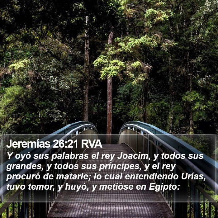 Jeremías 26:21 RVA Bible Study