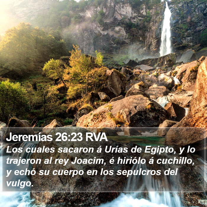 Jeremías 26:23 RVA Bible Study