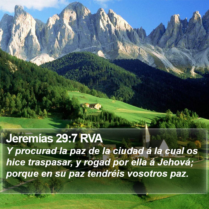 Jeremías 29:7 RVA Bible Study