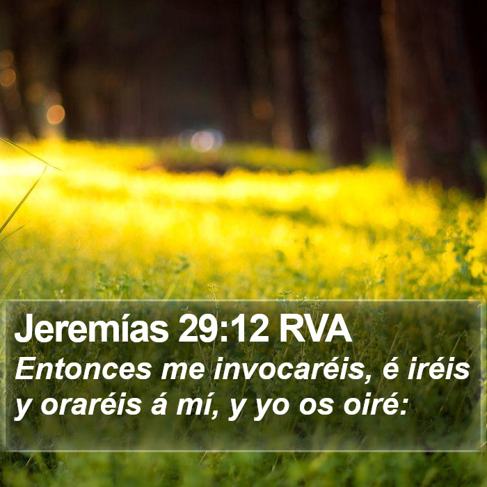 Jeremías 29:12 RVA Bible Study