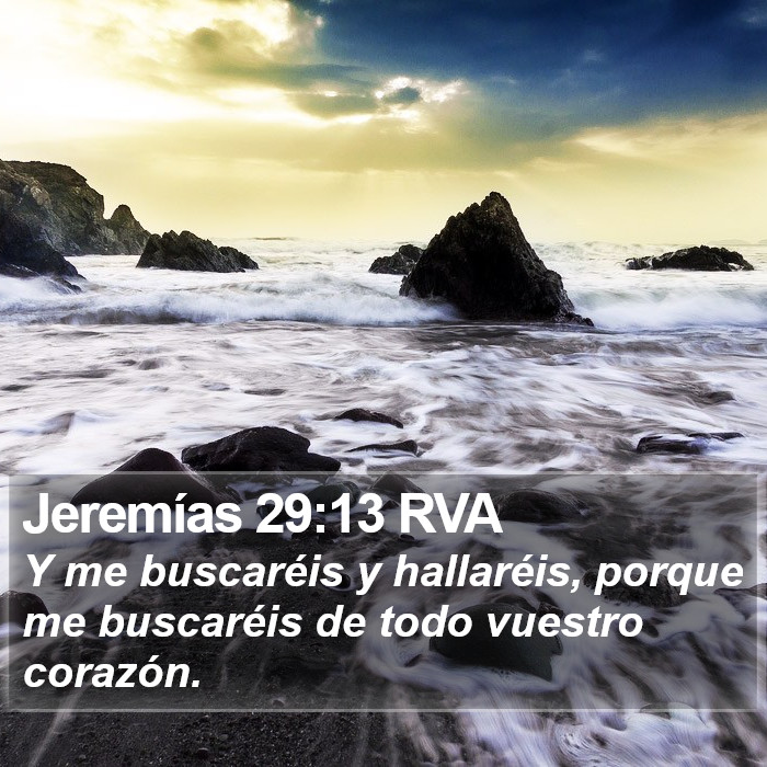 Jeremías 29:13 RVA Bible Study