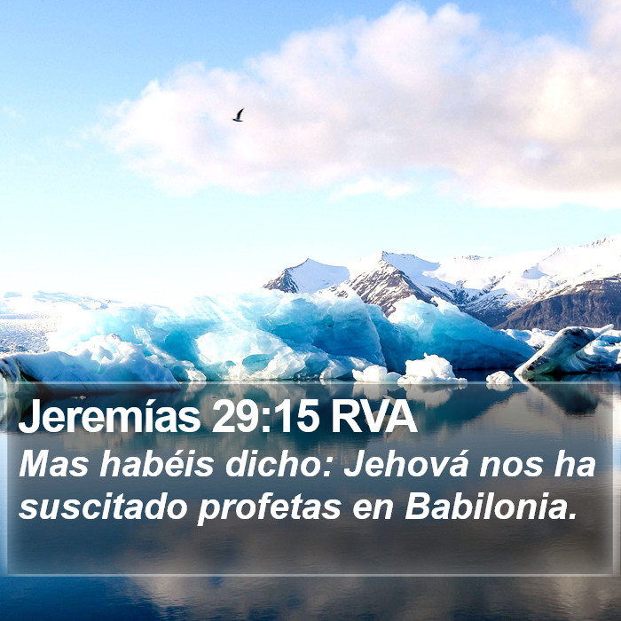 Jeremías 29:15 RVA Bible Study