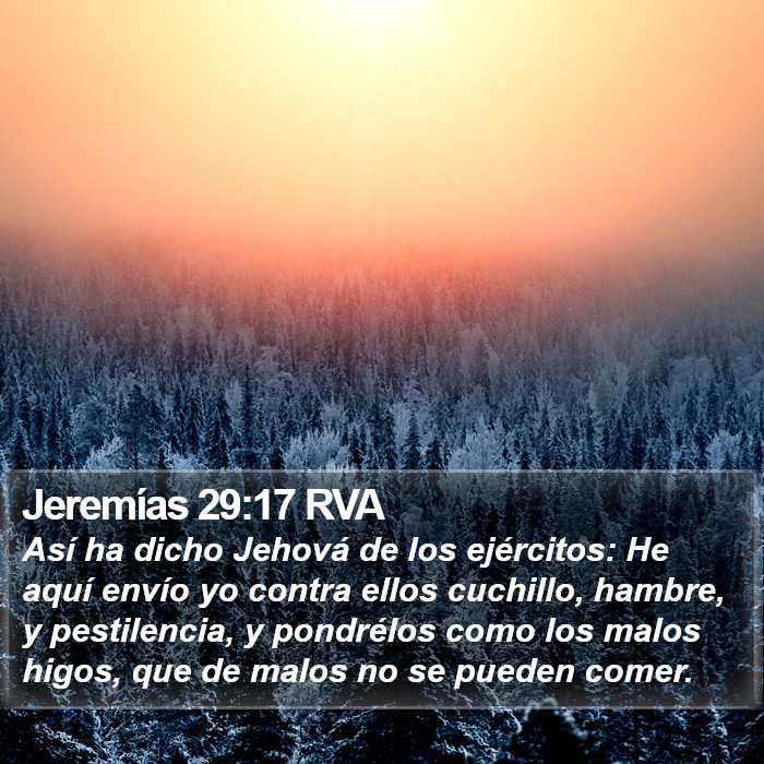 Jeremías 29:17 RVA Bible Study