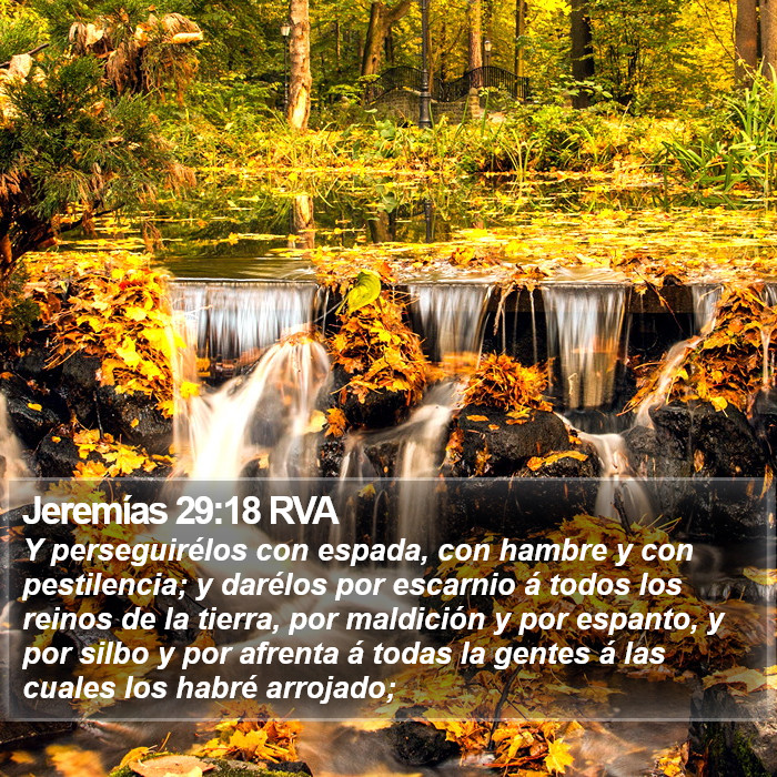 Jeremías 29:18 RVA Bible Study