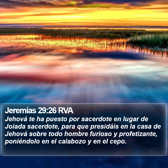 Jeremías 29:26 RVA Bible Study