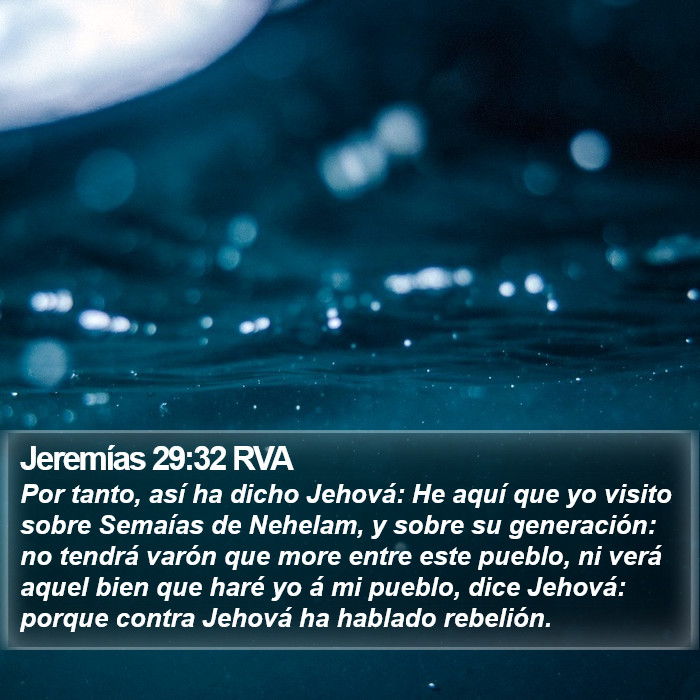 Jeremías 29:32 RVA Bible Study