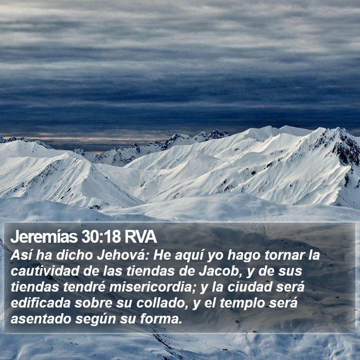 Jeremías 30:18 RVA Bible Study