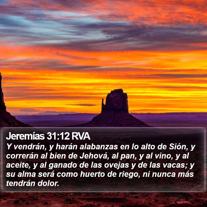 Jeremías 31:12 RVA Bible Study