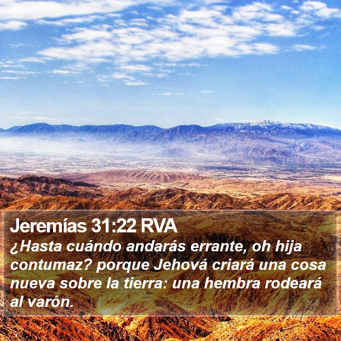 Jeremías 31:22 RVA Bible Study
