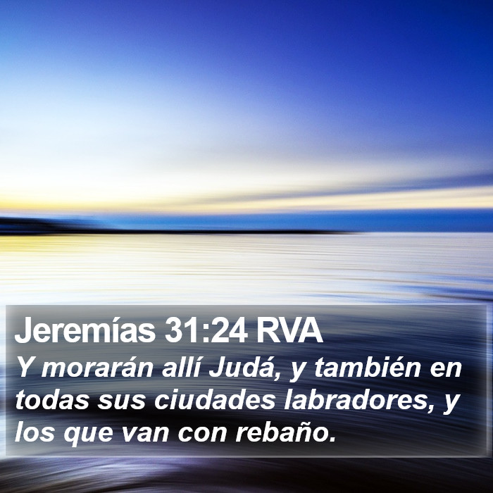 Jeremías 31:24 RVA Bible Study