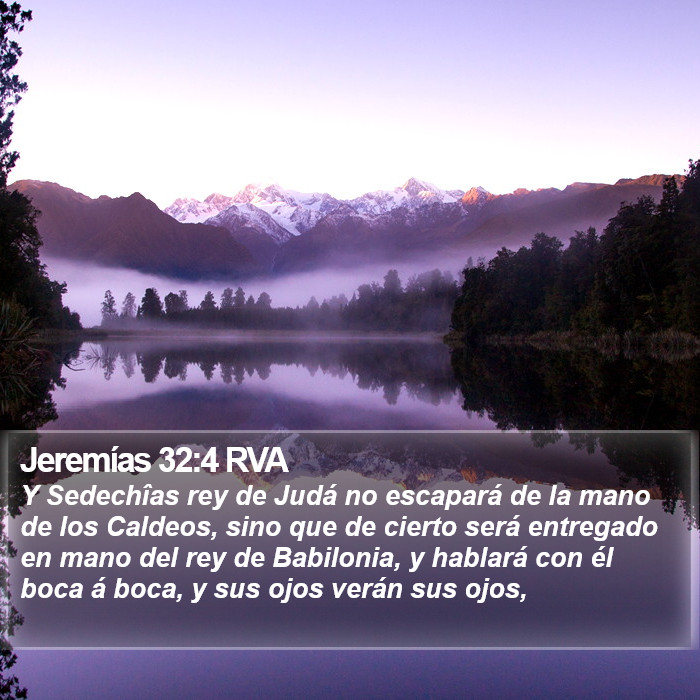 Jeremías 32:4 RVA Bible Study