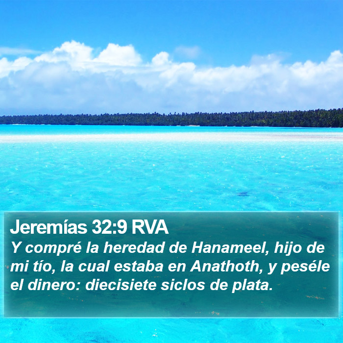 Jeremías 32:9 RVA Bible Study