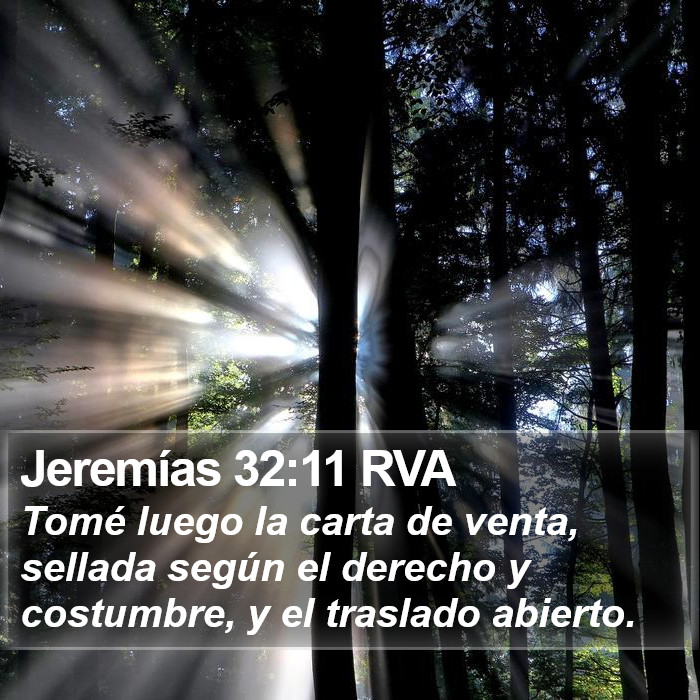 Jeremías 32:11 RVA Bible Study