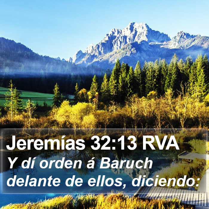 Jeremías 32:13 RVA Bible Study