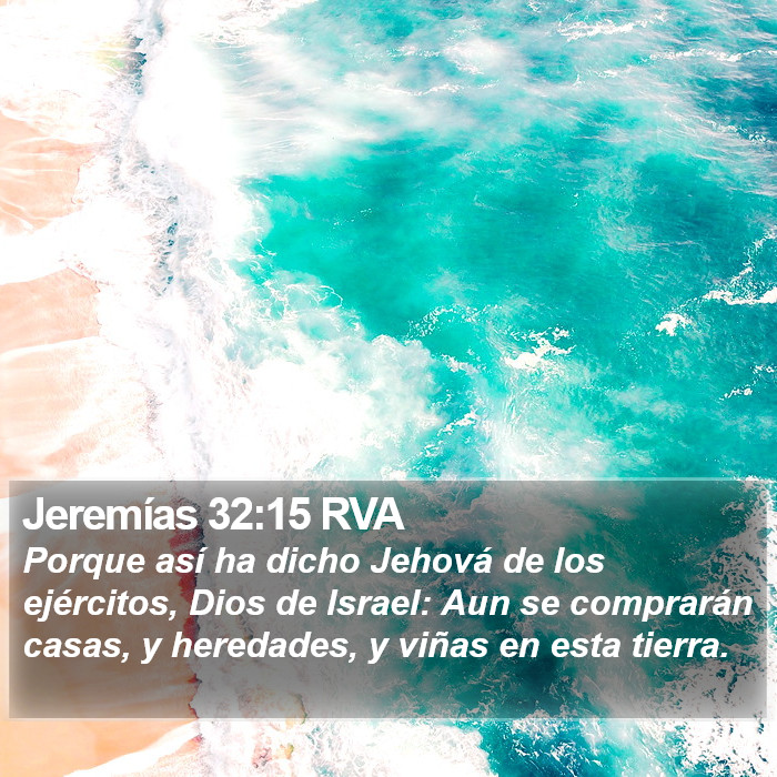 Jeremías 32:15 RVA Bible Study