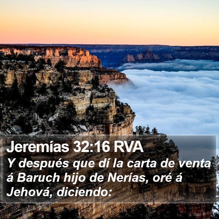 Jeremías 32:16 RVA Bible Study